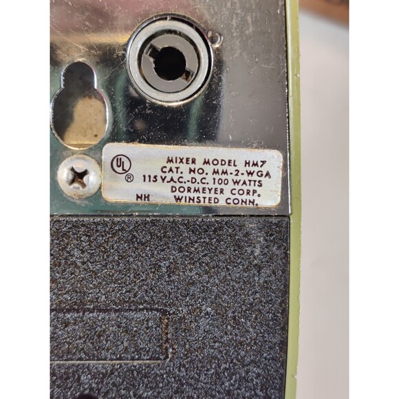 Vintage Dormeyer Hand Mixer Model HM7 Works Good-See Video-Avocado Green-W/Box - Picture 8 of 16